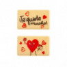 SURTIDO PLACA RECTANGULAR CHOCOLATE BLANCO TQM 49X30MM