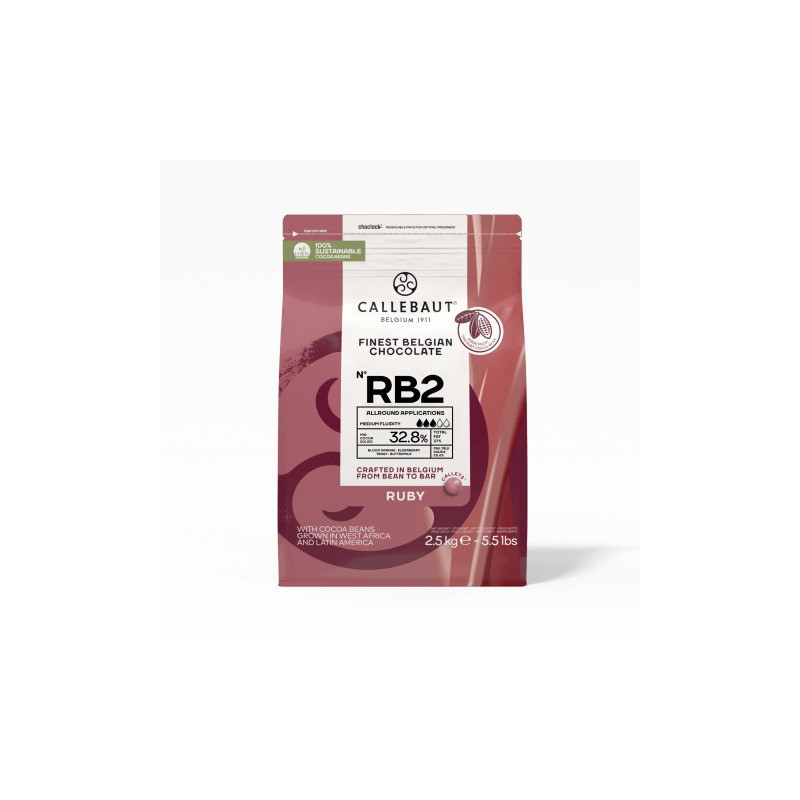 CREMA CHOCOLATE RUBY - 10,5% CALLEBAUT 5KG