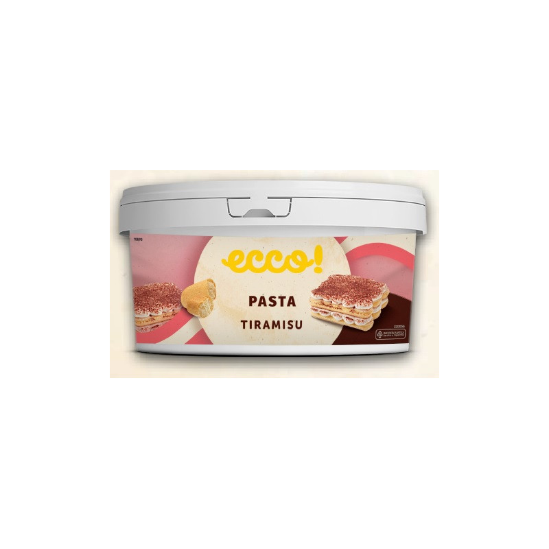 PASTA CREMA TIRAMISU ECCO, CUBO 3.5 KG
