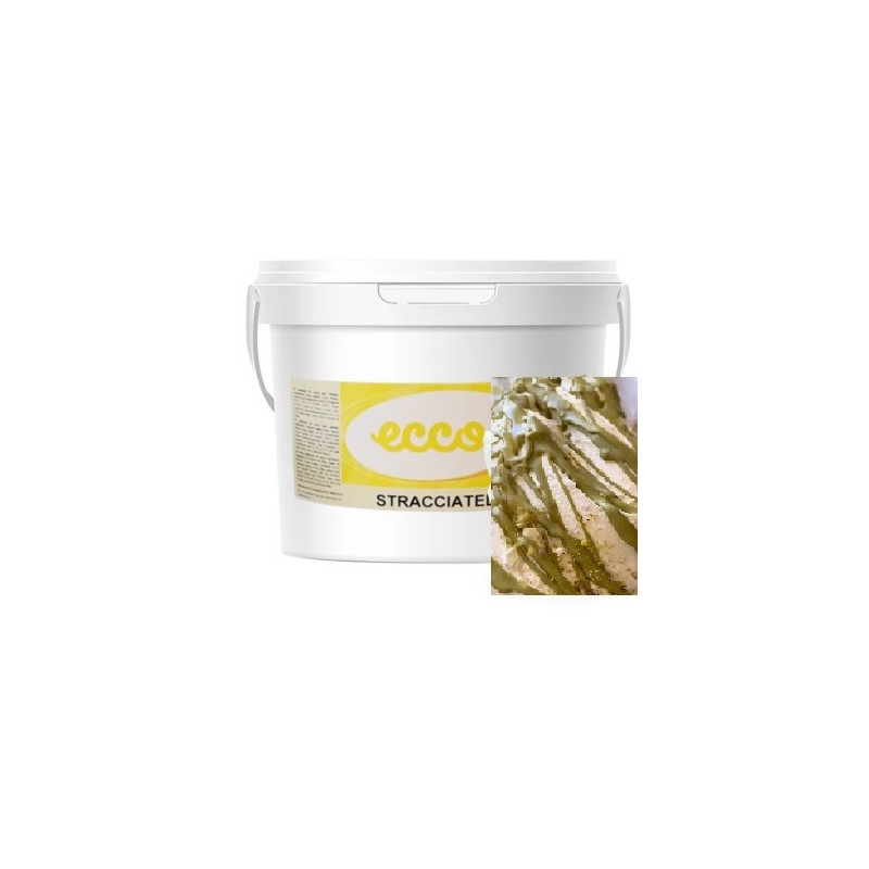 STRACCIATELLA PISTACHO ECCO, CUBO 5 KG