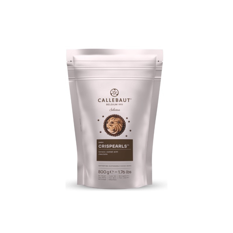 CRISPEARLS CHOCOLATE NEGRO, BOLSA 800 GR