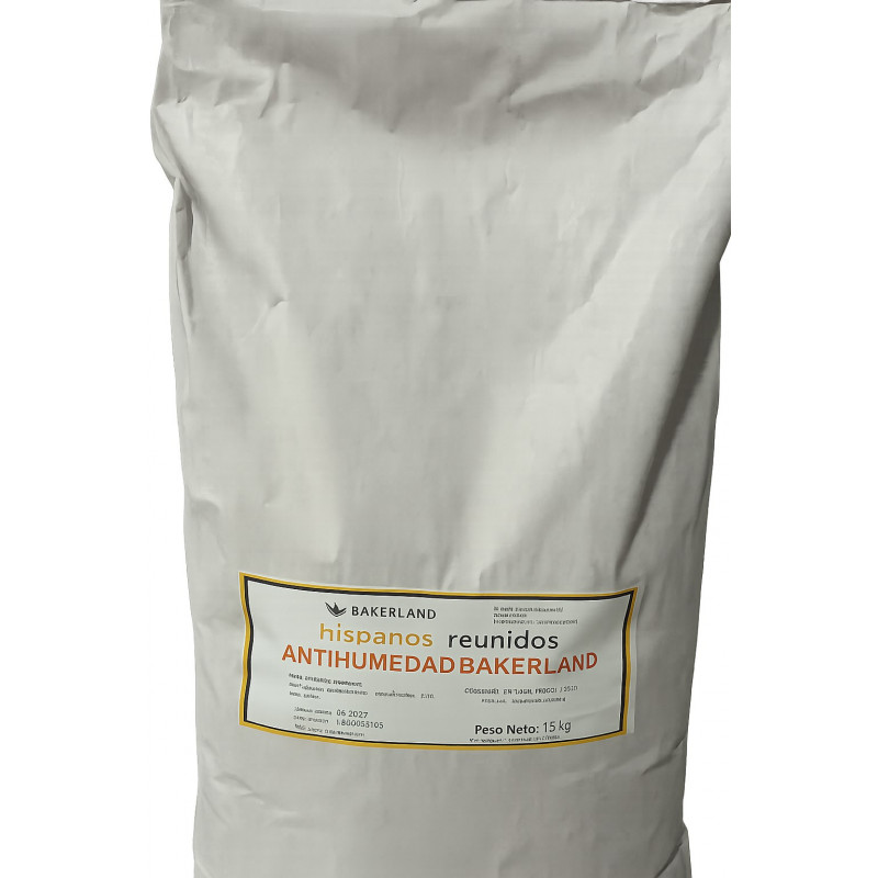 AZUCAR ANTIHUMEDAD BAKERLAND, SACO 15 KG.