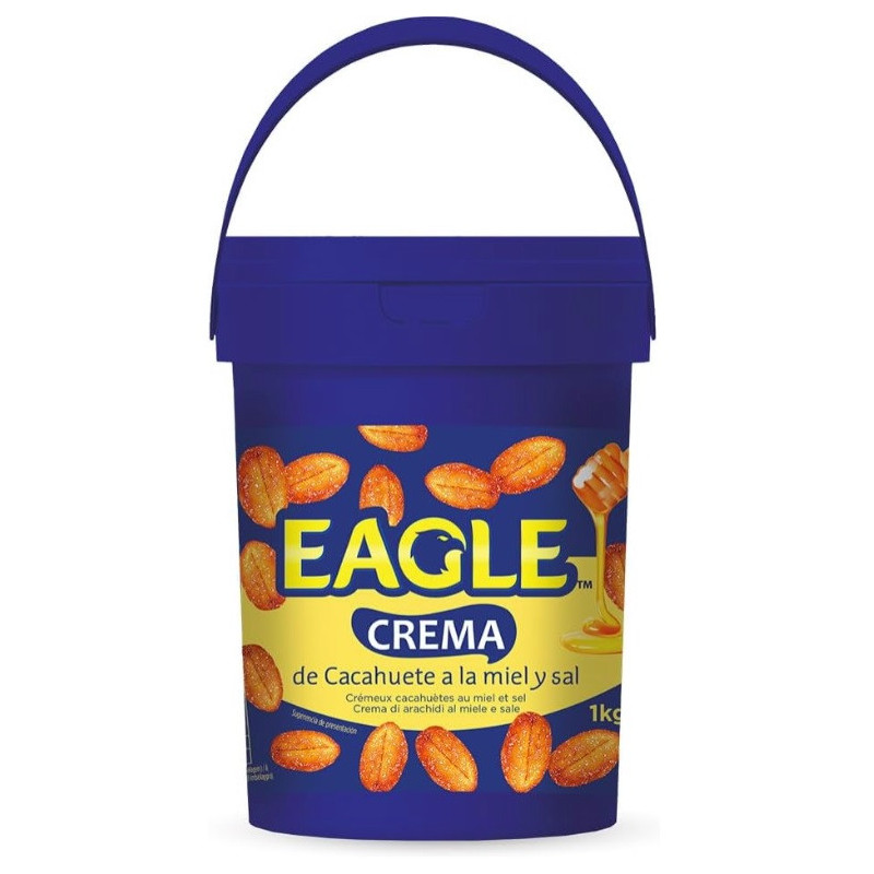 CREMA CACAHUETE (45%) MIEL/SAL EAGLE, BOTE 1 KG