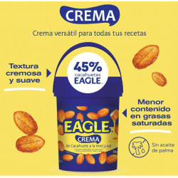 CREMA CACAHUETE (45%) MIEL/SAL EAGLE, BOTE 1 KG