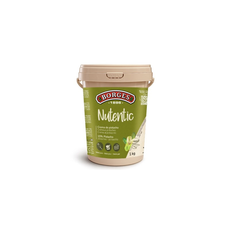 CREMA PISTACHO 15% BORGES, BOTE 1 KG
