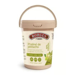 PRALINE PISTACHO TOST. 50% BORGES, BOTE 1 KG