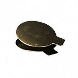 DISCO DE CARTON ORO/NEGRO MINI 8CM 300UND (540213)